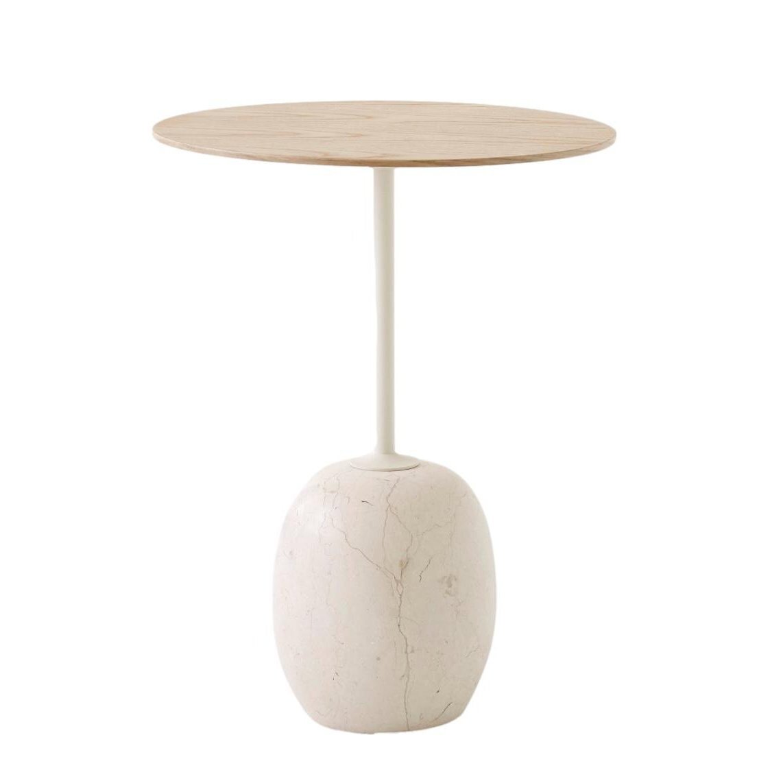 LN8 rund | Eiche - crema diva marble